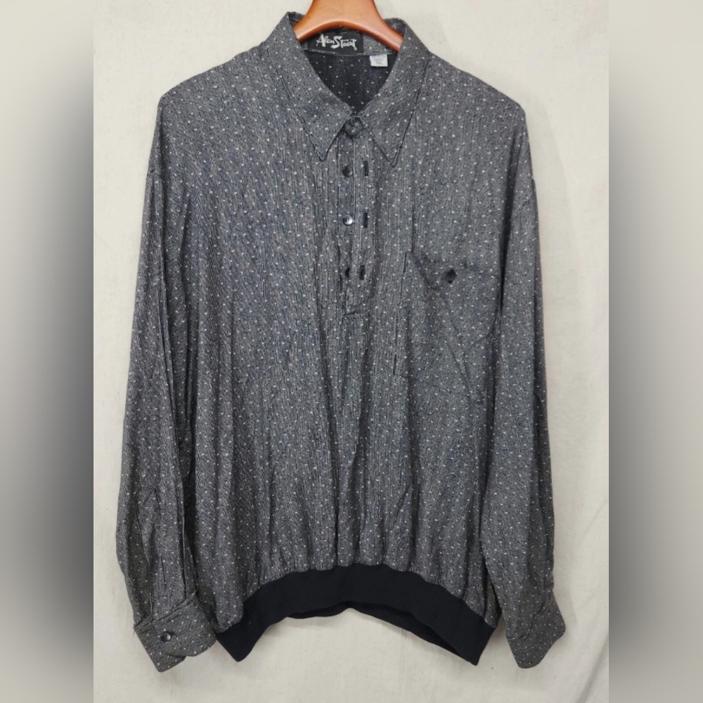 Alan Stuart Shirt Mens XL Multicolor Long Sleeve Button Up Vtg 90s